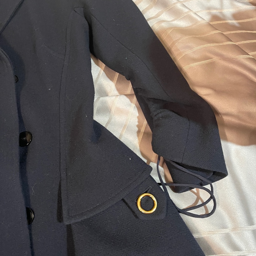 Christian Dior black coat maxi length size 34 dress-like 2016 - Picture 8 of 12
